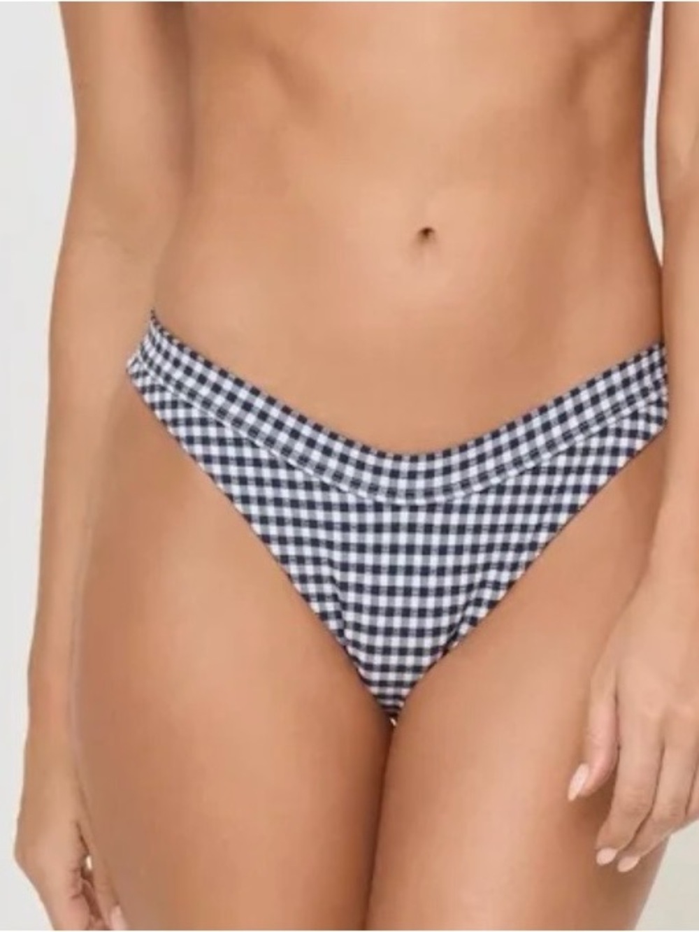 NWT L*Space Mercer Gingham Bikini Bottoms Size Small